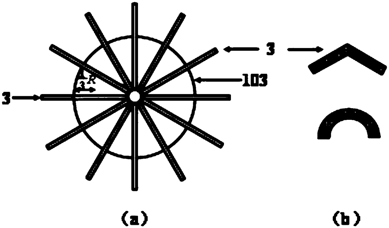 Two-stage blast furnace pulverized coal spraying blowing device