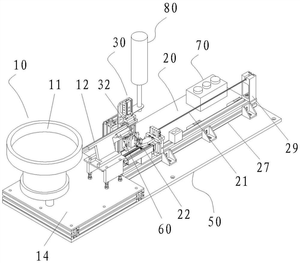 Notebook hinge flat gasket stringing equipment