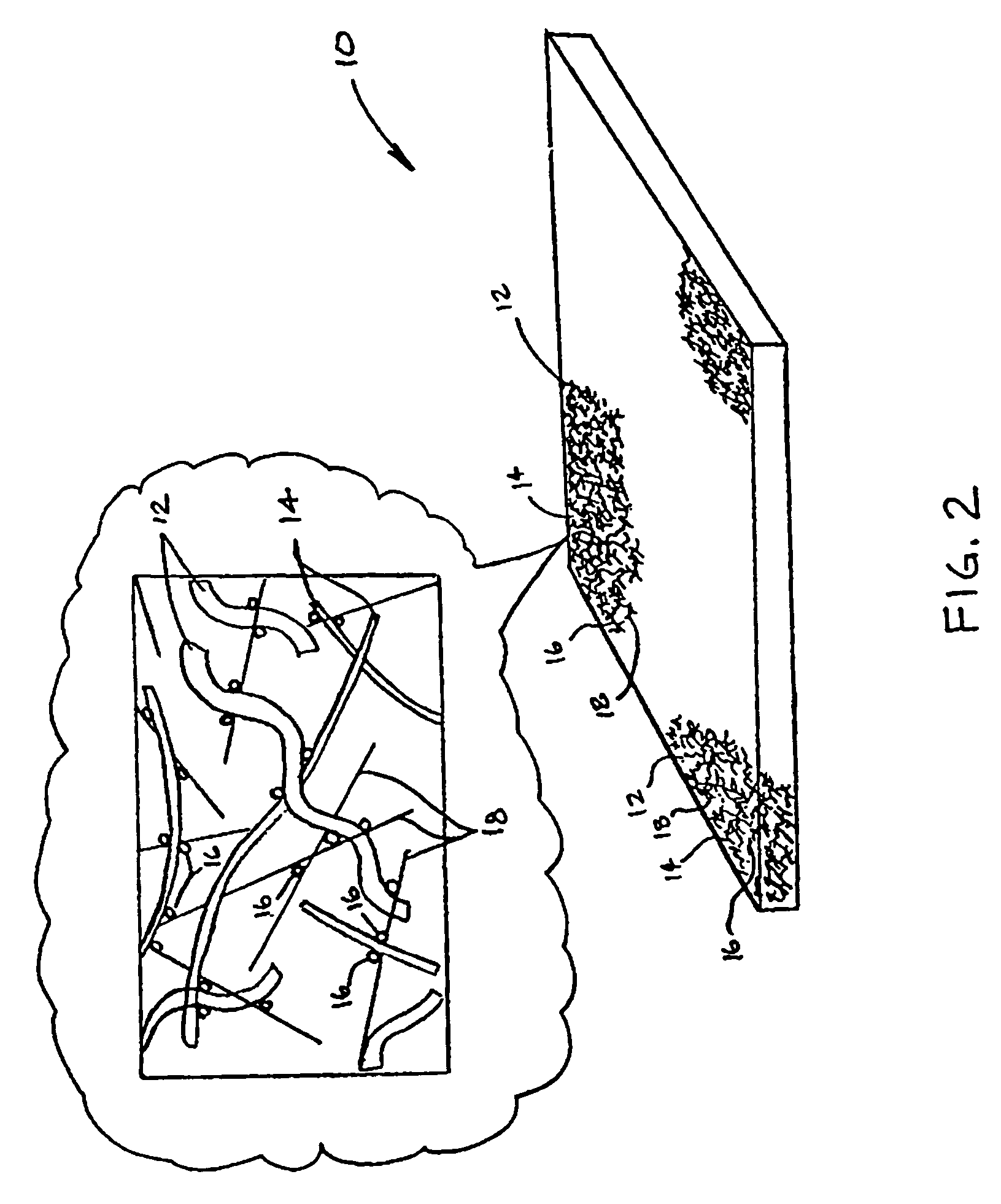 Sound absorbing material and process for making