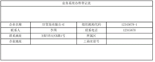 Service information logging method and system