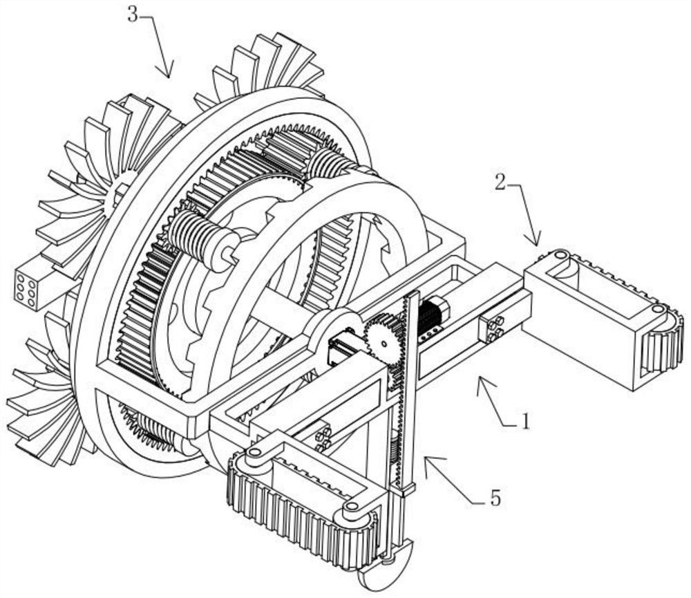 Tower drum sand blasting and rust removing device