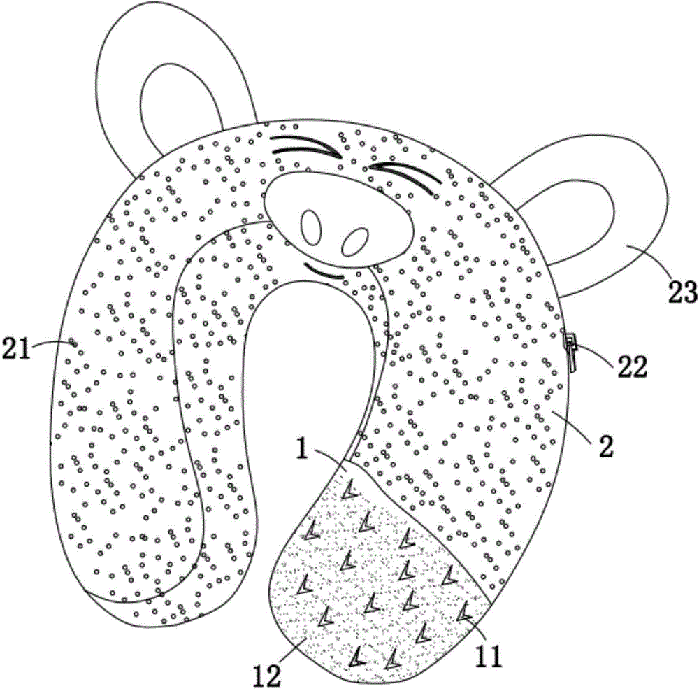 Cervical vertebra memory pillow