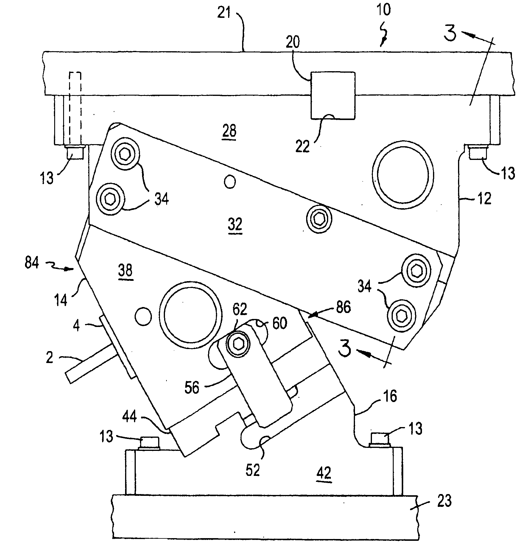 Narrow aerial and die-mount cams