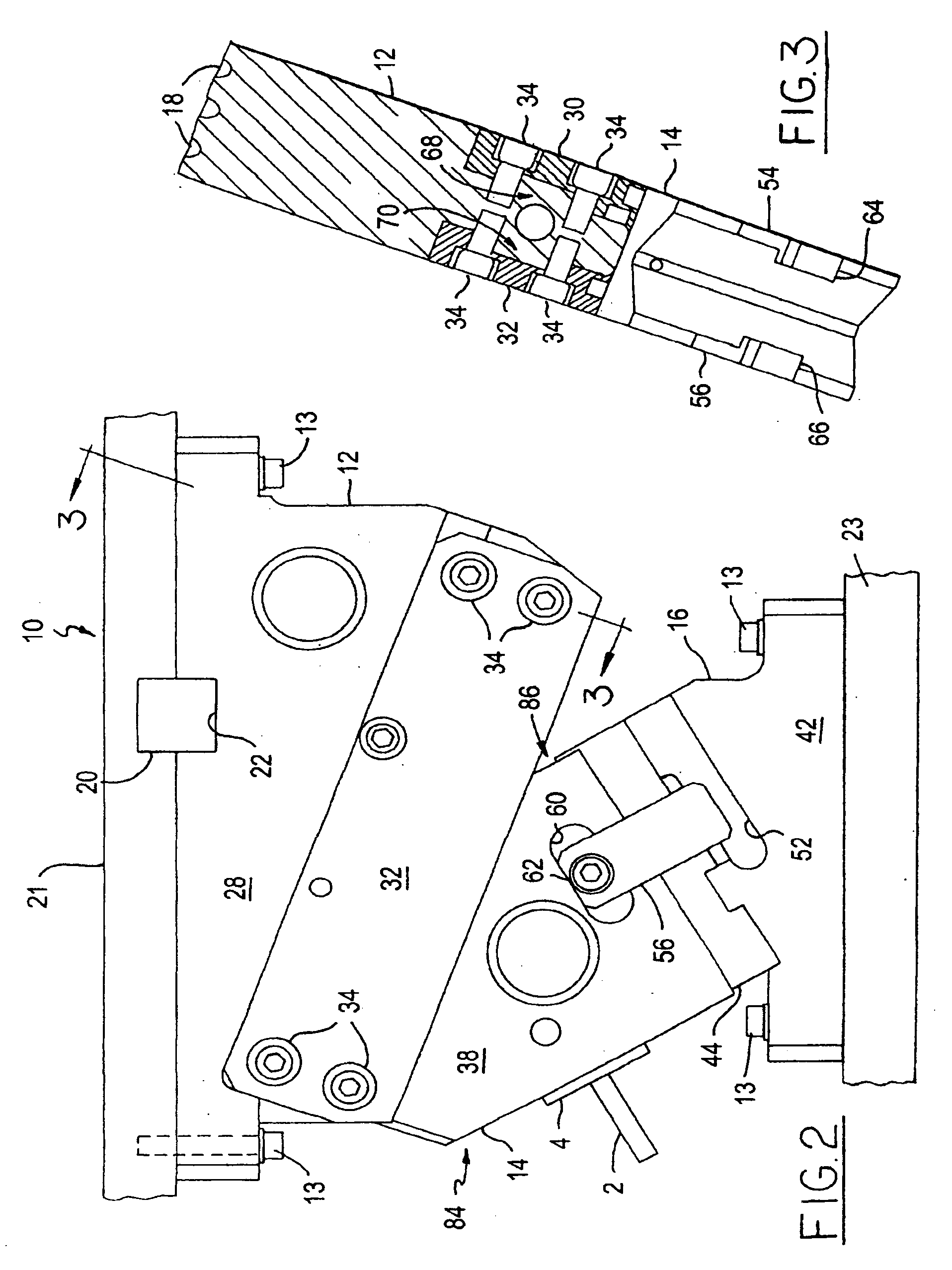 Narrow aerial and die-mount cams