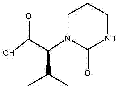 Preparation method of 2S-(1-tetrahydropyramid-2-one)-3-methylbutanoic acid