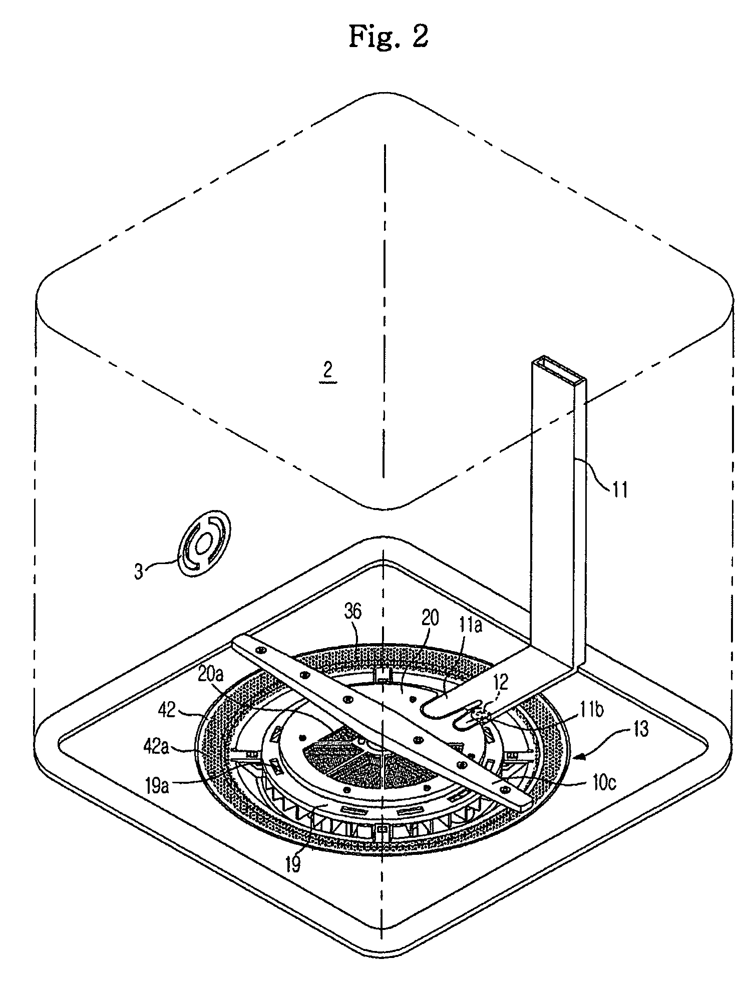 Dish washing machine preventing excessive water pressure