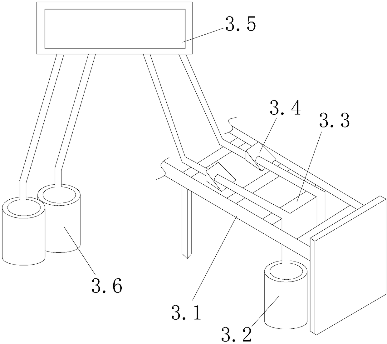 Production device and dyeing technology of feather yarn