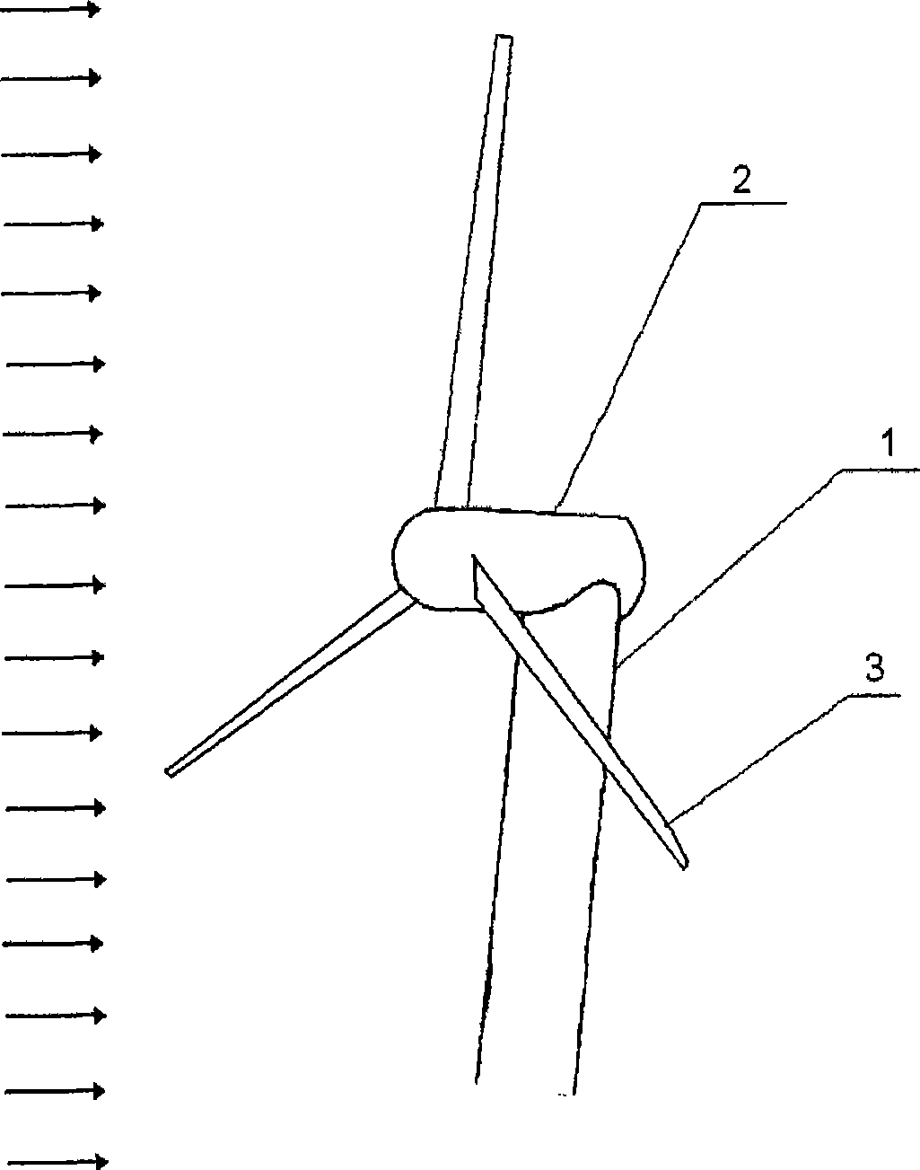 Horizontal axle windmill and method for making wind-powered unit vane