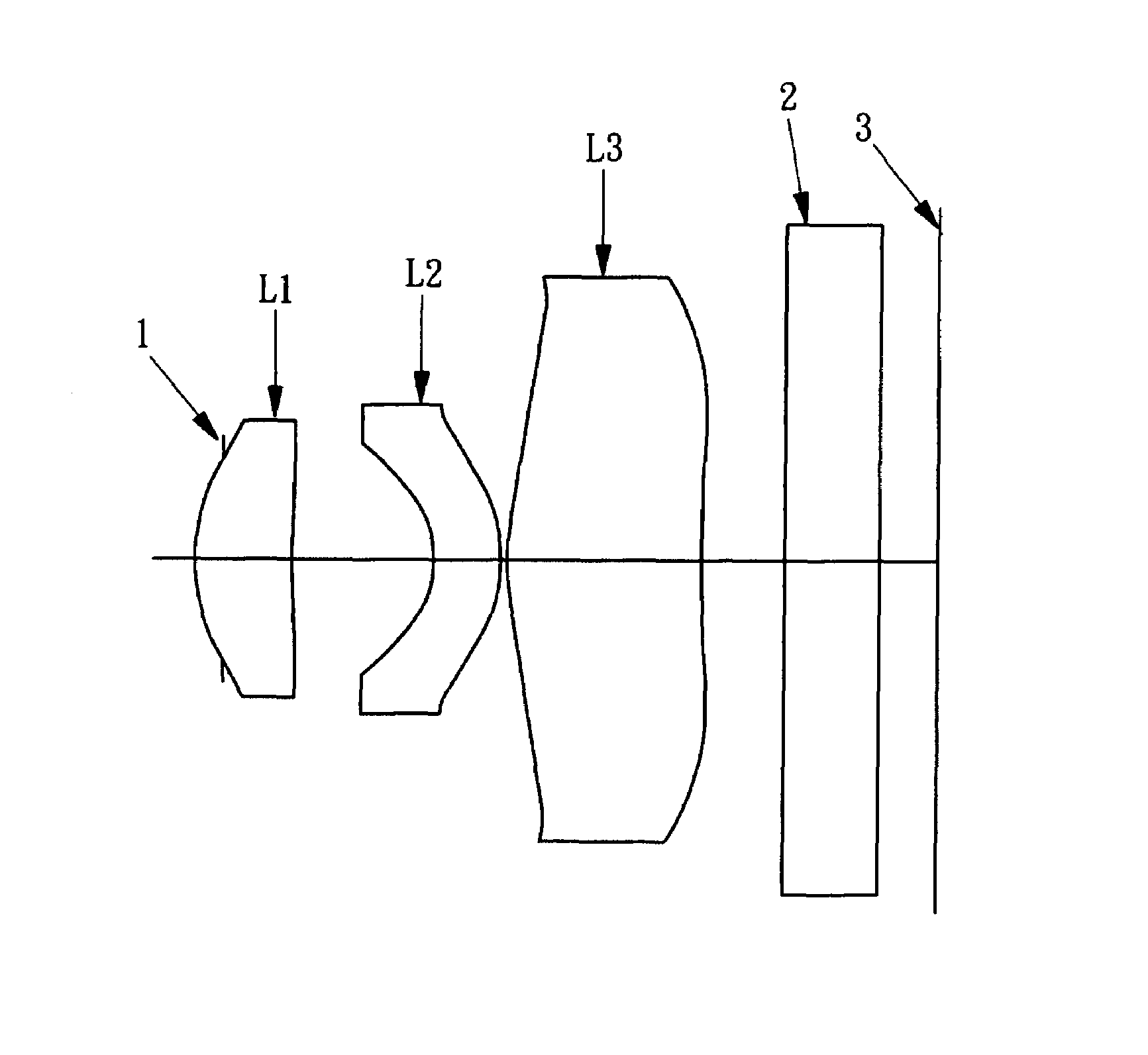 Lens assembly for an image sensor