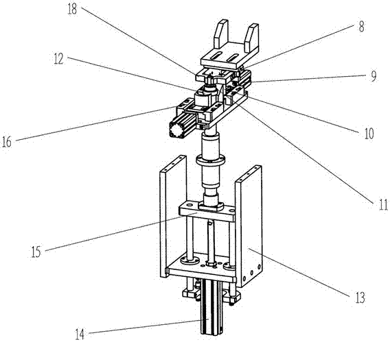 An automatic positioning device for riveting the intermediate joint of a rubber hose