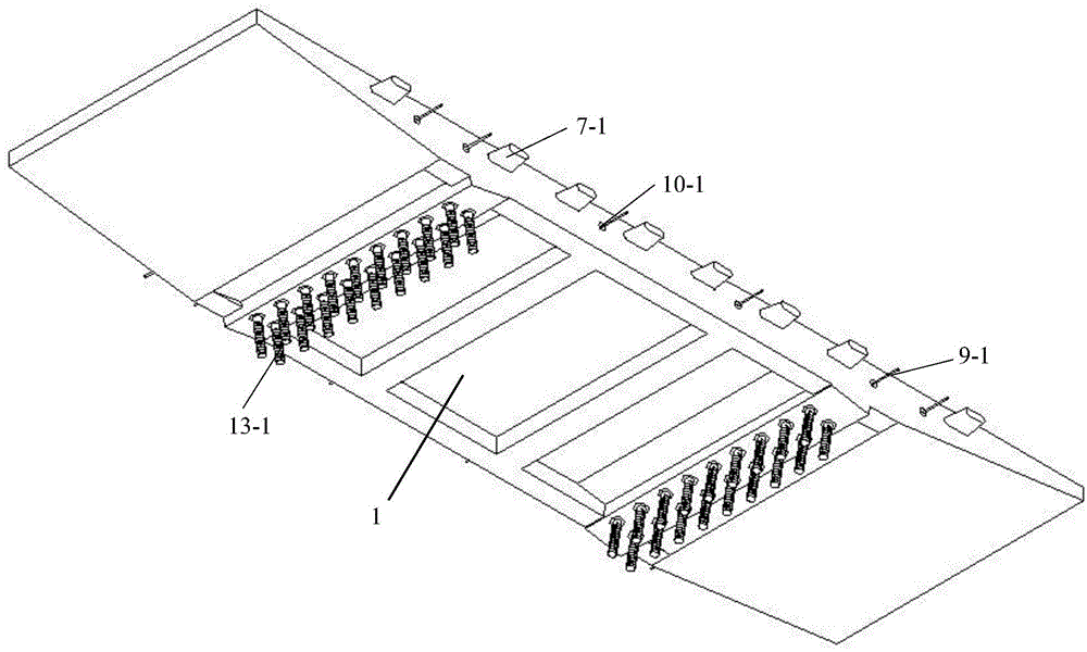 Concrete box beam first-aid repair method with prefabricated part on-site assembling combination beam