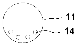 Acipenseridae fish breeding device provided with air bags