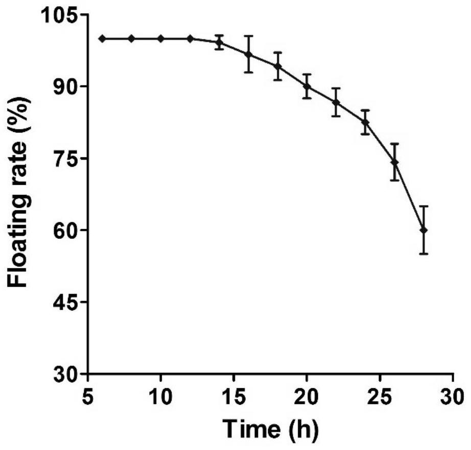 Dihydromyricetin gastric floating pills and preparation method thereof