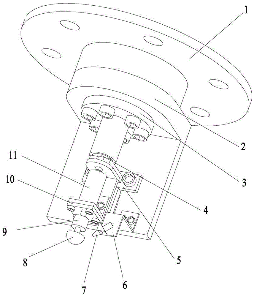 Mechanical hammering flattening device