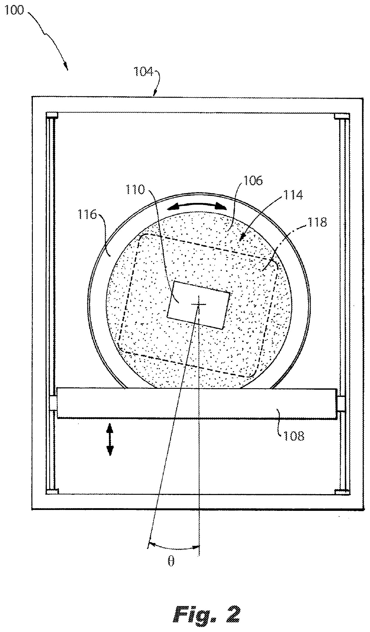 Rotating relative recoater and part orientation