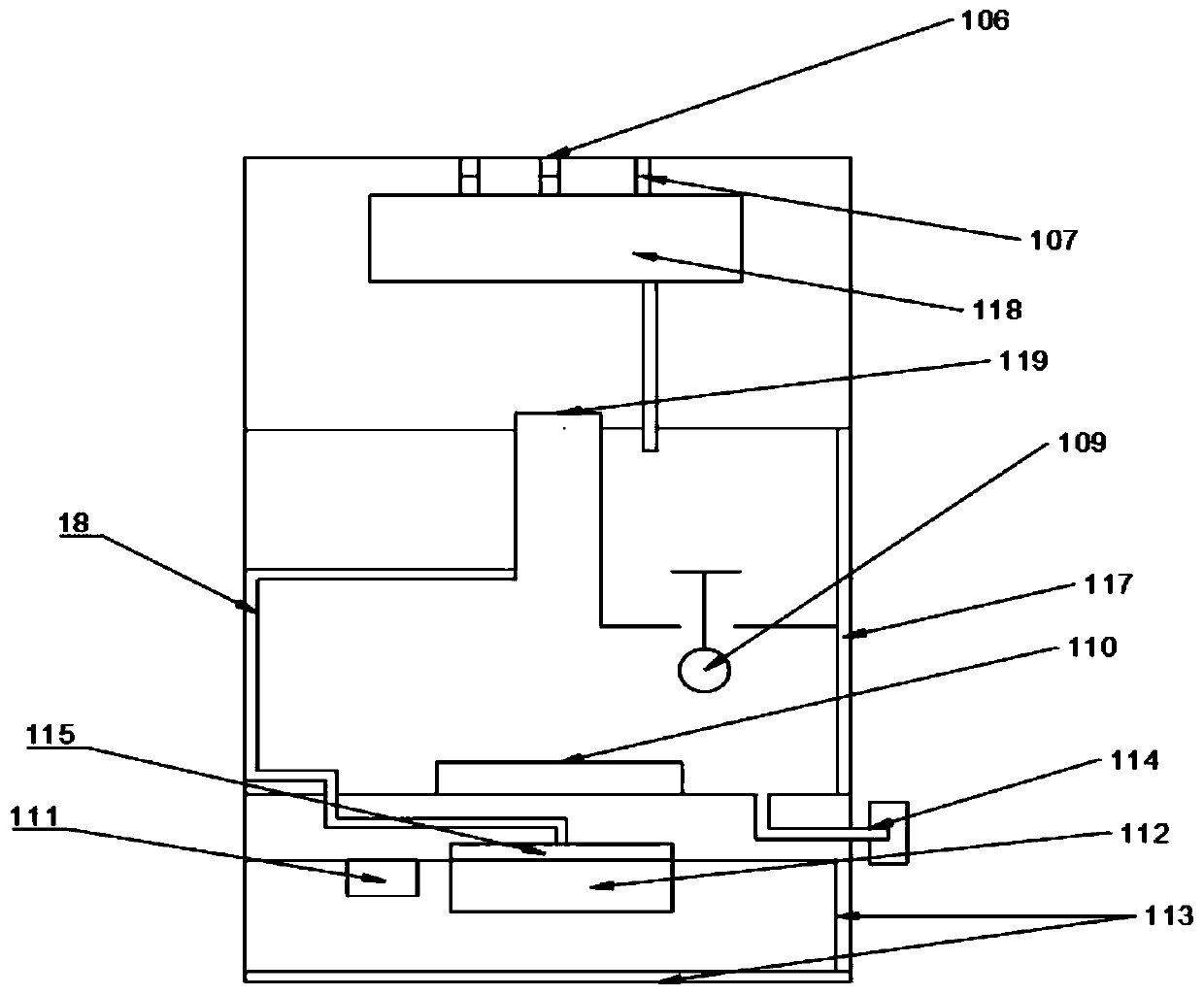 Integrated technology and method for dynamically disinfecting air in aggregated place by using weakly acidic hypochlorous acid disinfectant