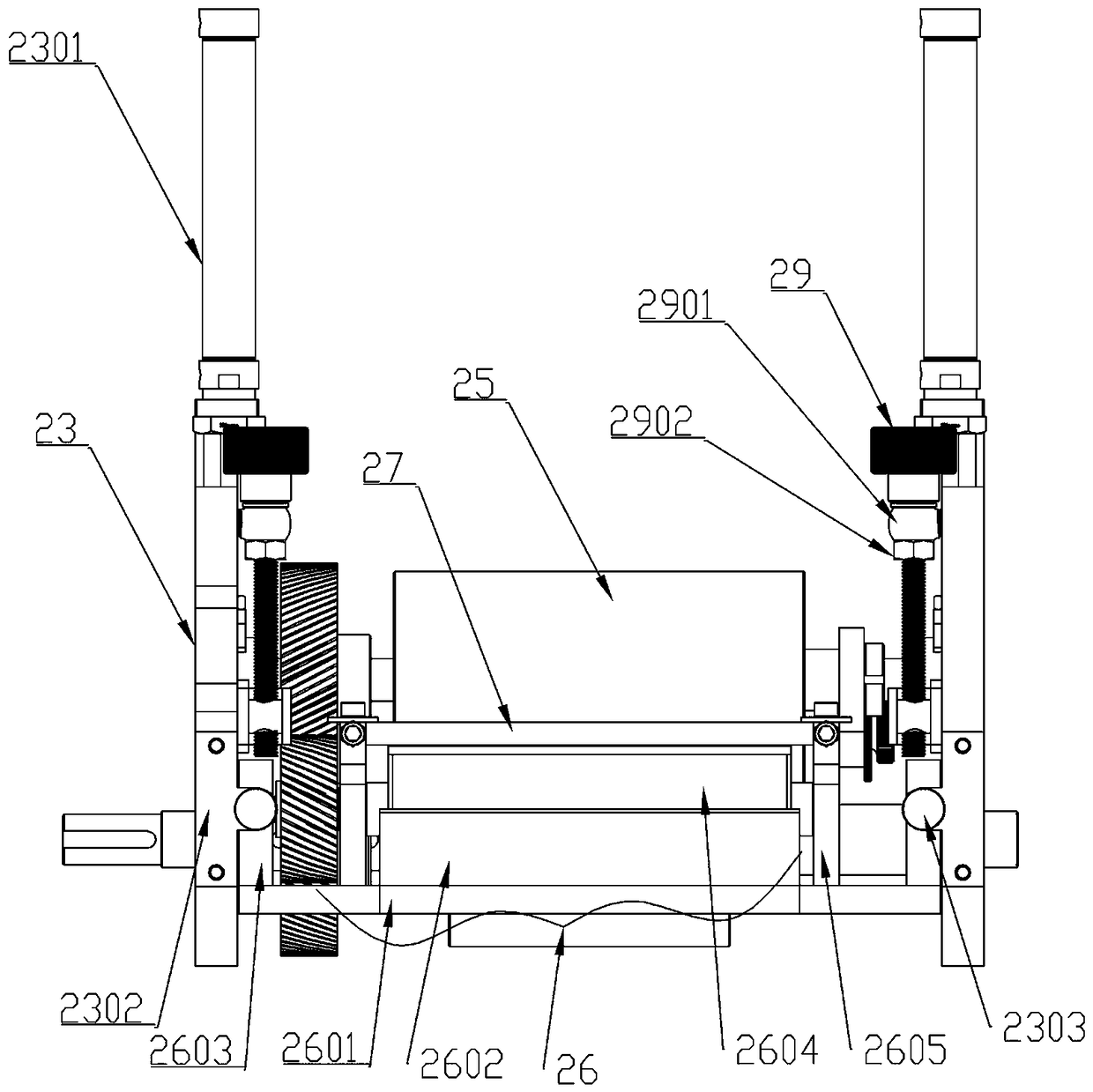 Ampoule bottle printing and placing device