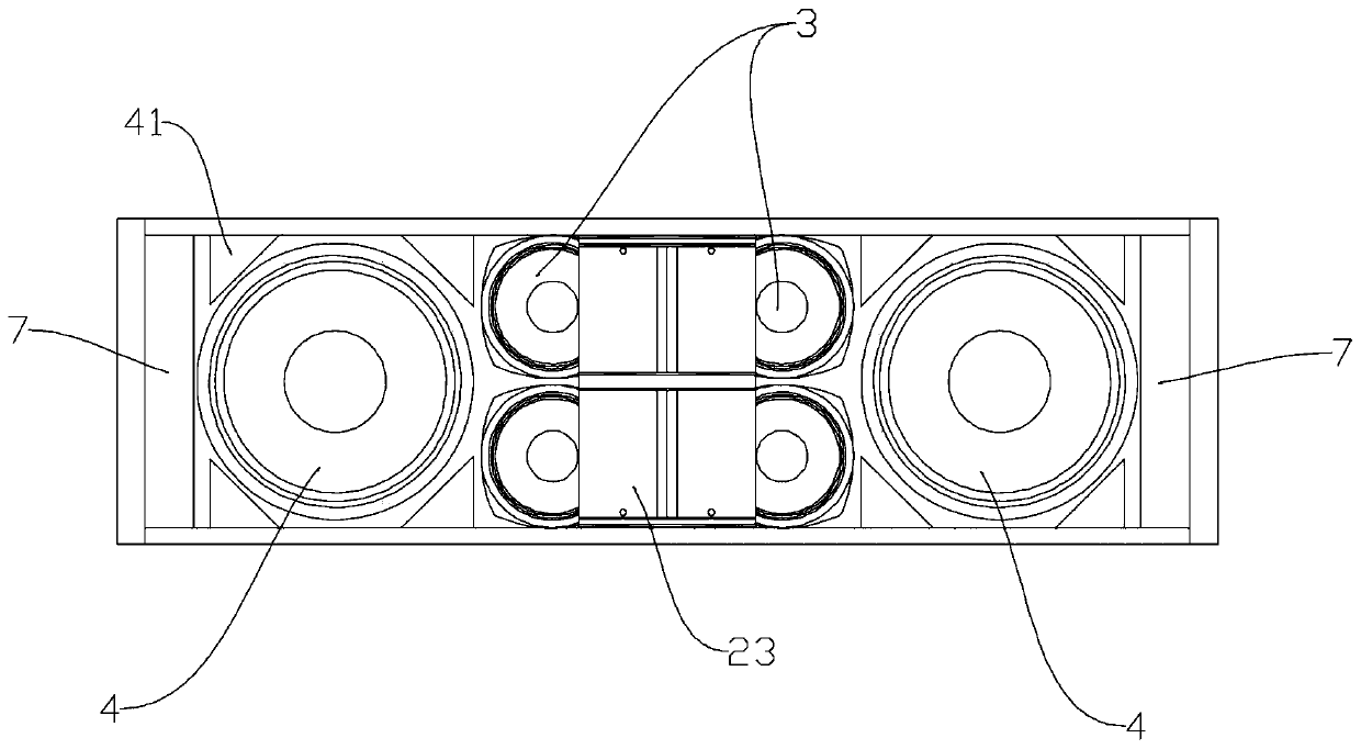 Double 12-inch active four-frequency-division linear array sound box