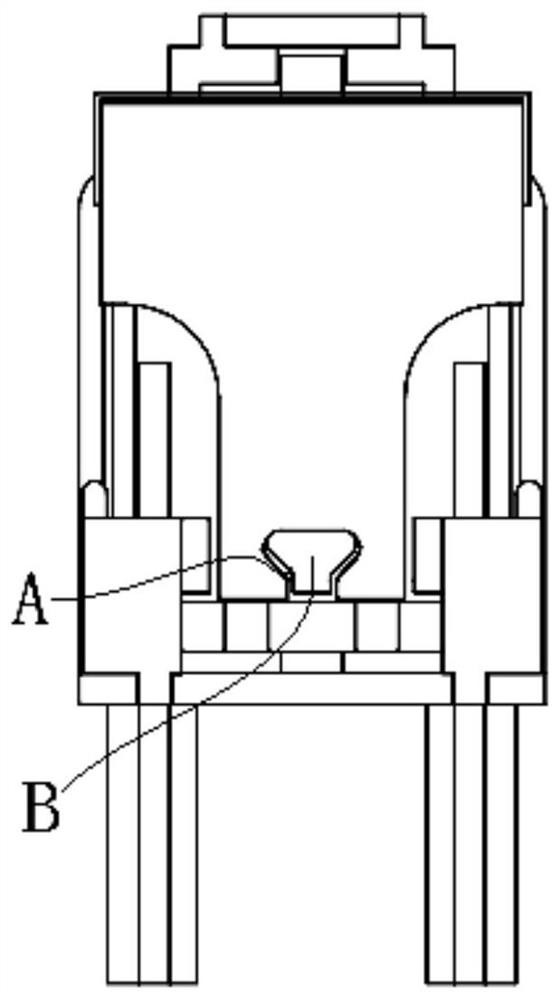 Armature assembly structure of horizontal magnetic circuit relay