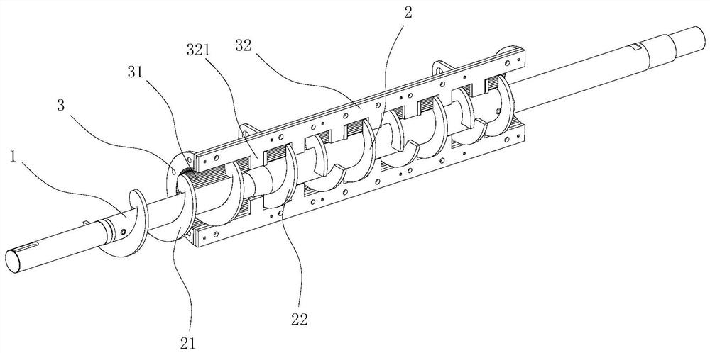 Intermittent spiral squeezing device and fruit and vegetable cold squeezing equipment