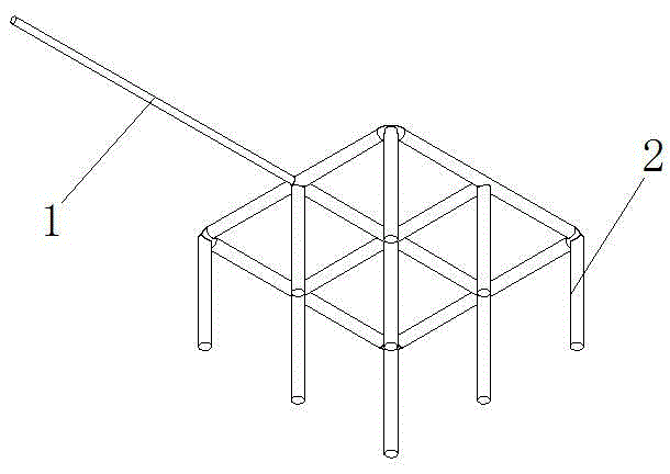 Nonferrous metal liquid nine-column uniform purifying device