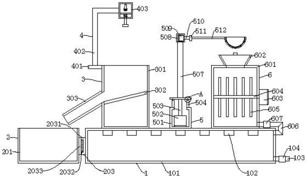 Industrial wastewater treatment device with self-cleaning function