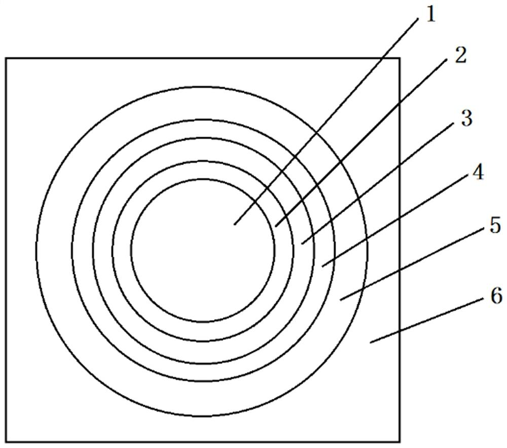 Phosphor with compound paraboloid light collecting capability and preparation method thereof