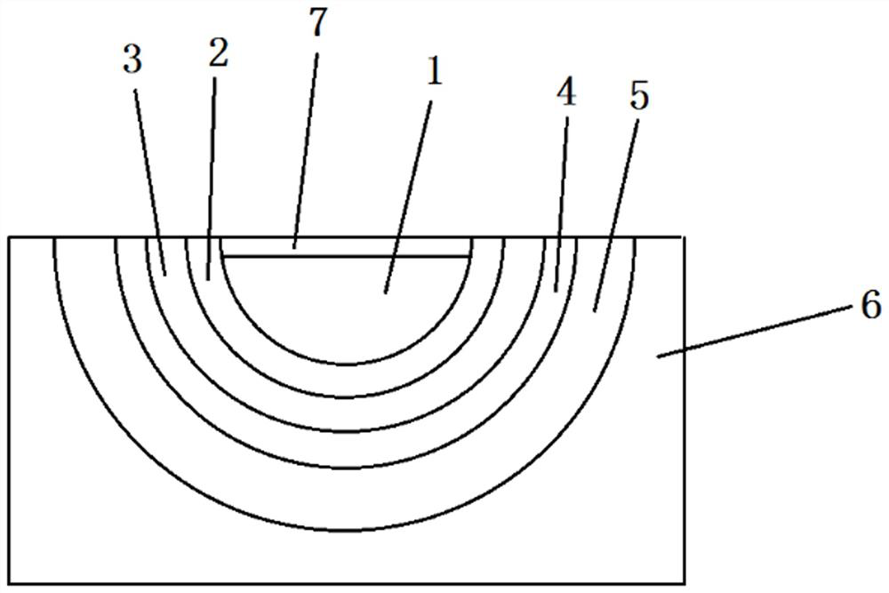 Phosphor with compound paraboloid light collecting capability and preparation method thereof