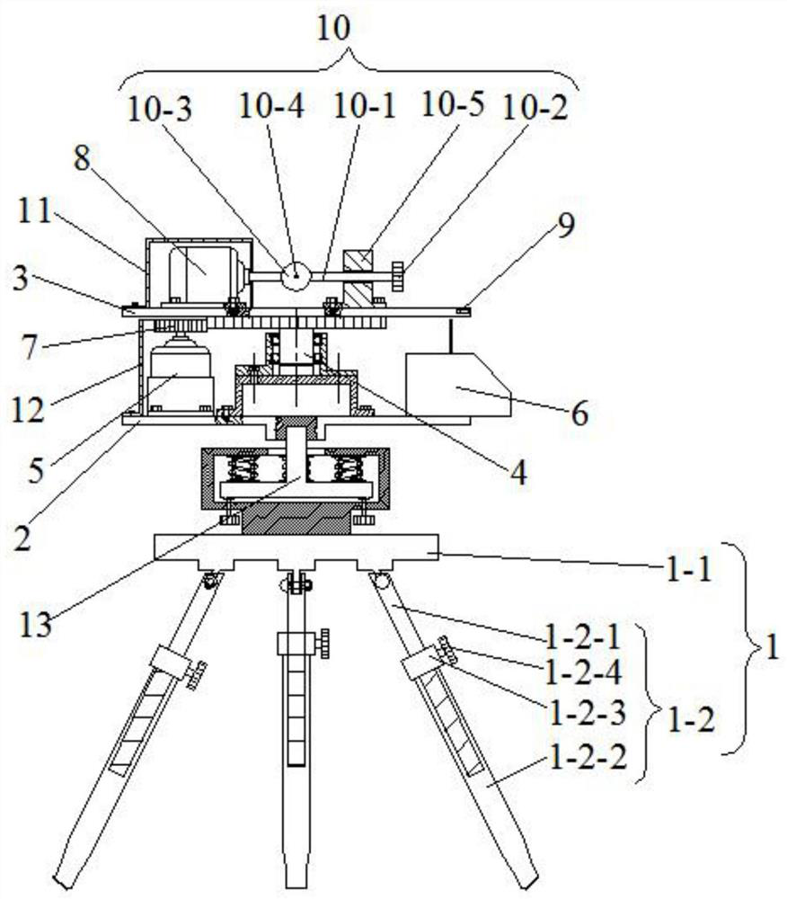 A railway construction station positioning data measuring device and positioning method