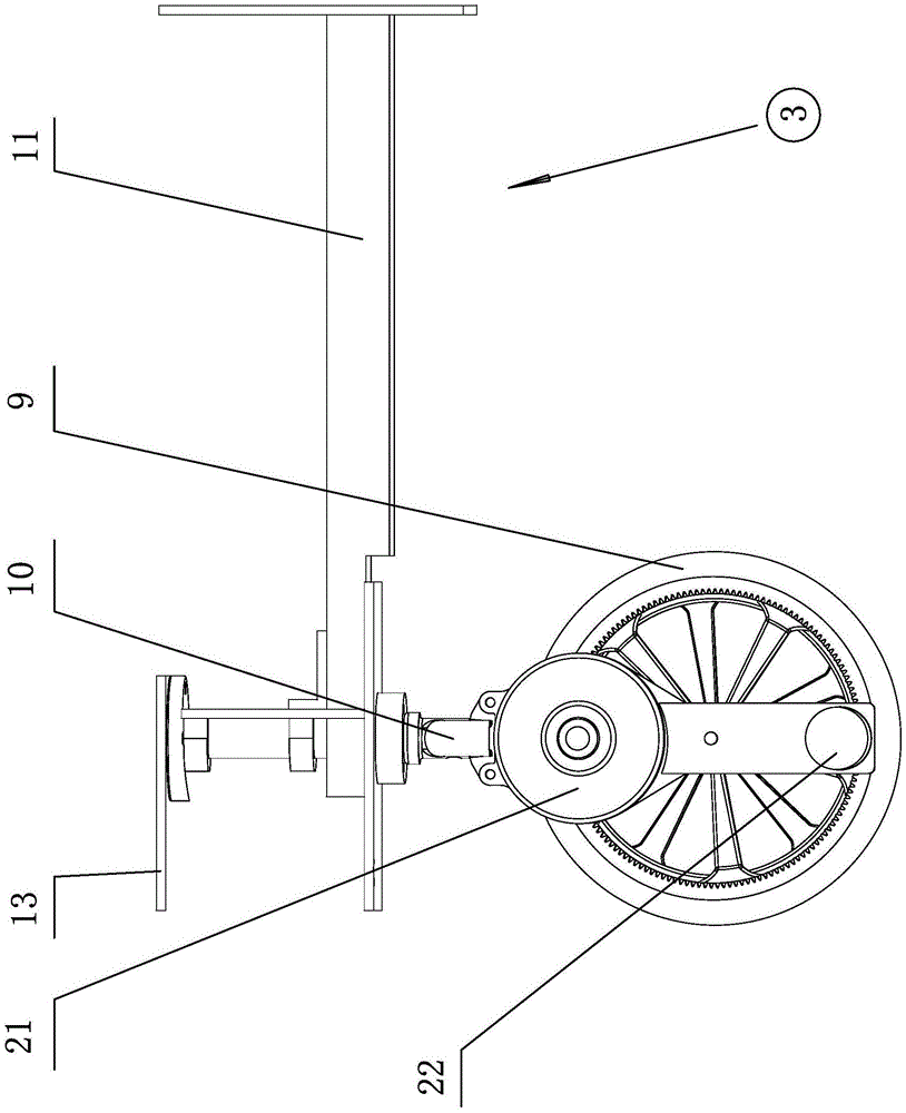 Pull type multi-section modularized bicycle robot mechanism