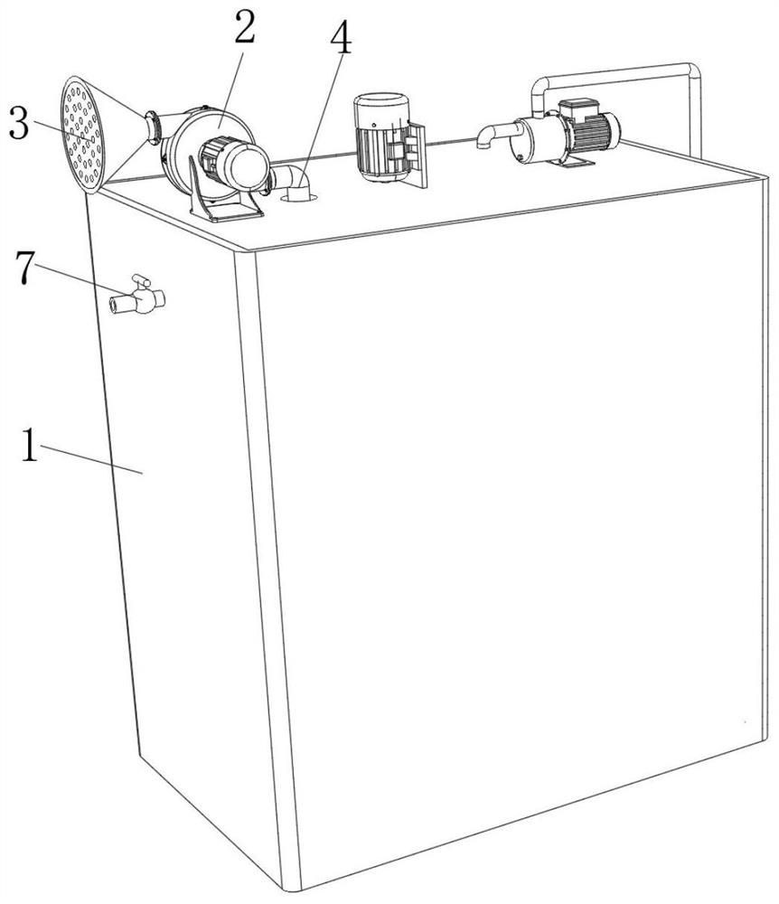 Efficient waste gas recovery device for paper production