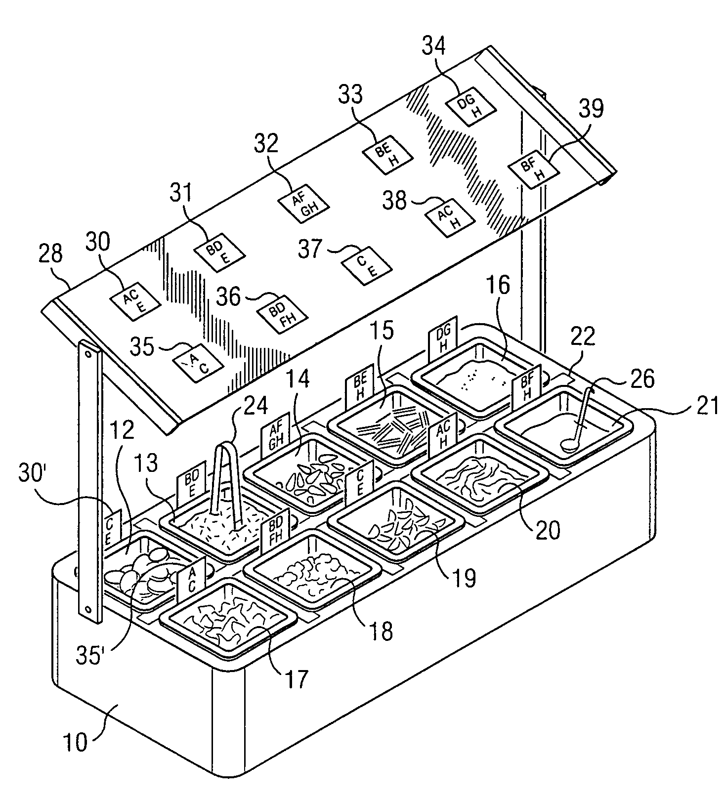 Food presentation method and system