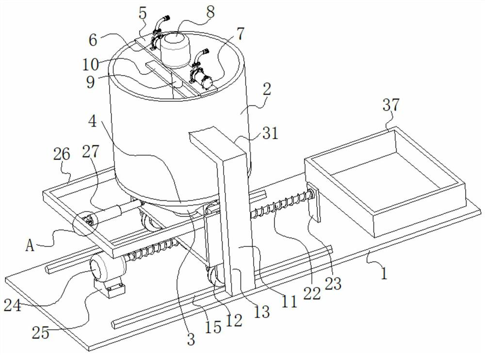 High-efficiency slop oil, sludge, mud harmless treatment device and use method thereof