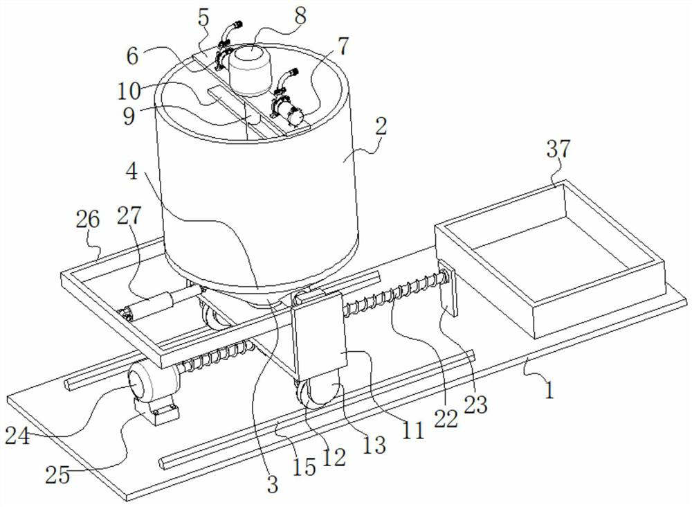 High-efficiency slop oil, sludge, mud harmless treatment device and use method thereof