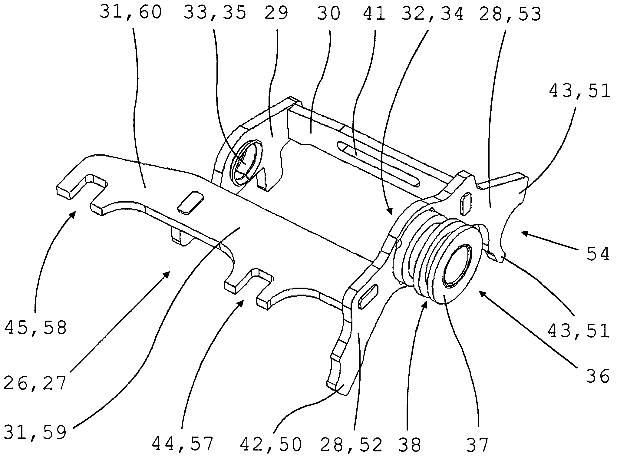 Shift securing device for a multi-speed manual gearbox