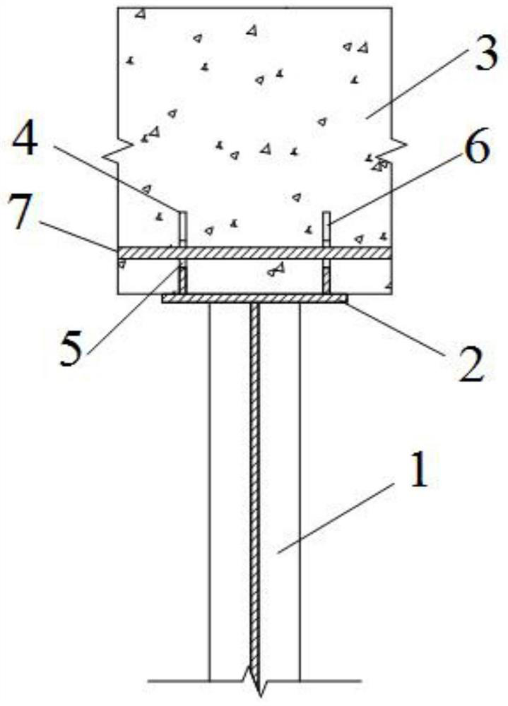 Tooth opening type connecting structure of zigzag-form steel web and concrete slab