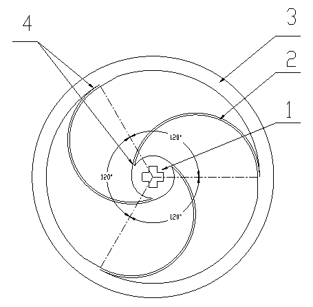 Large-flexibility rotary hinge with annularly and uniformly distributed semi-ring sheets