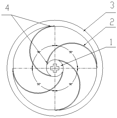 Large-flexibility rotary hinge with annularly and uniformly distributed semi-ring sheets