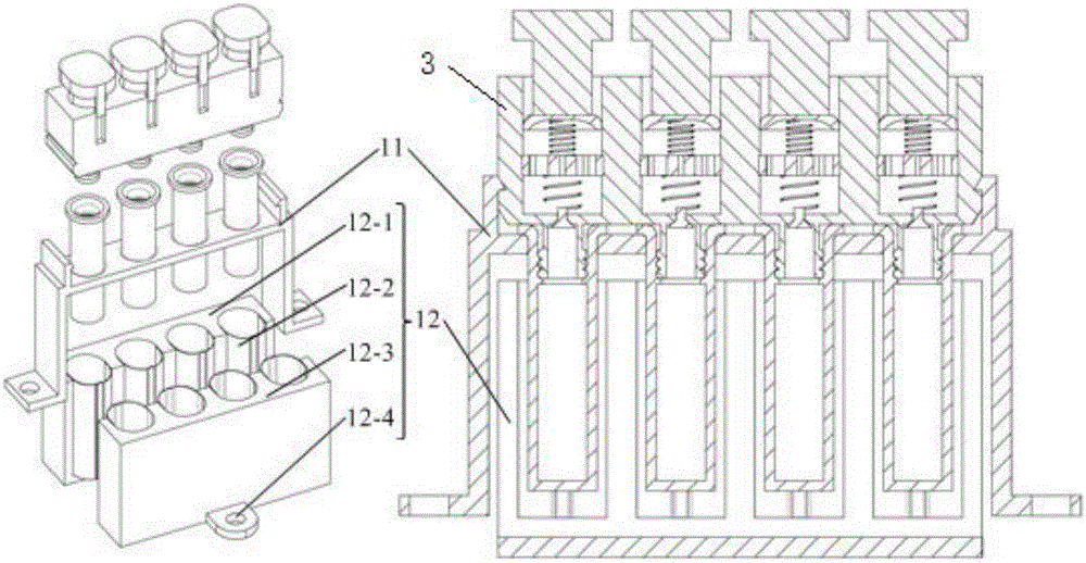 Portable device for nucleic acid extraction and gene amplification