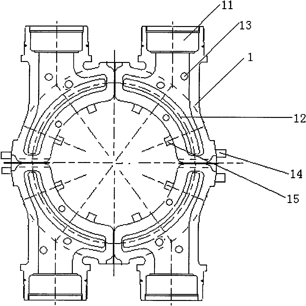 Technology for processing steaming chamber of steam turbine