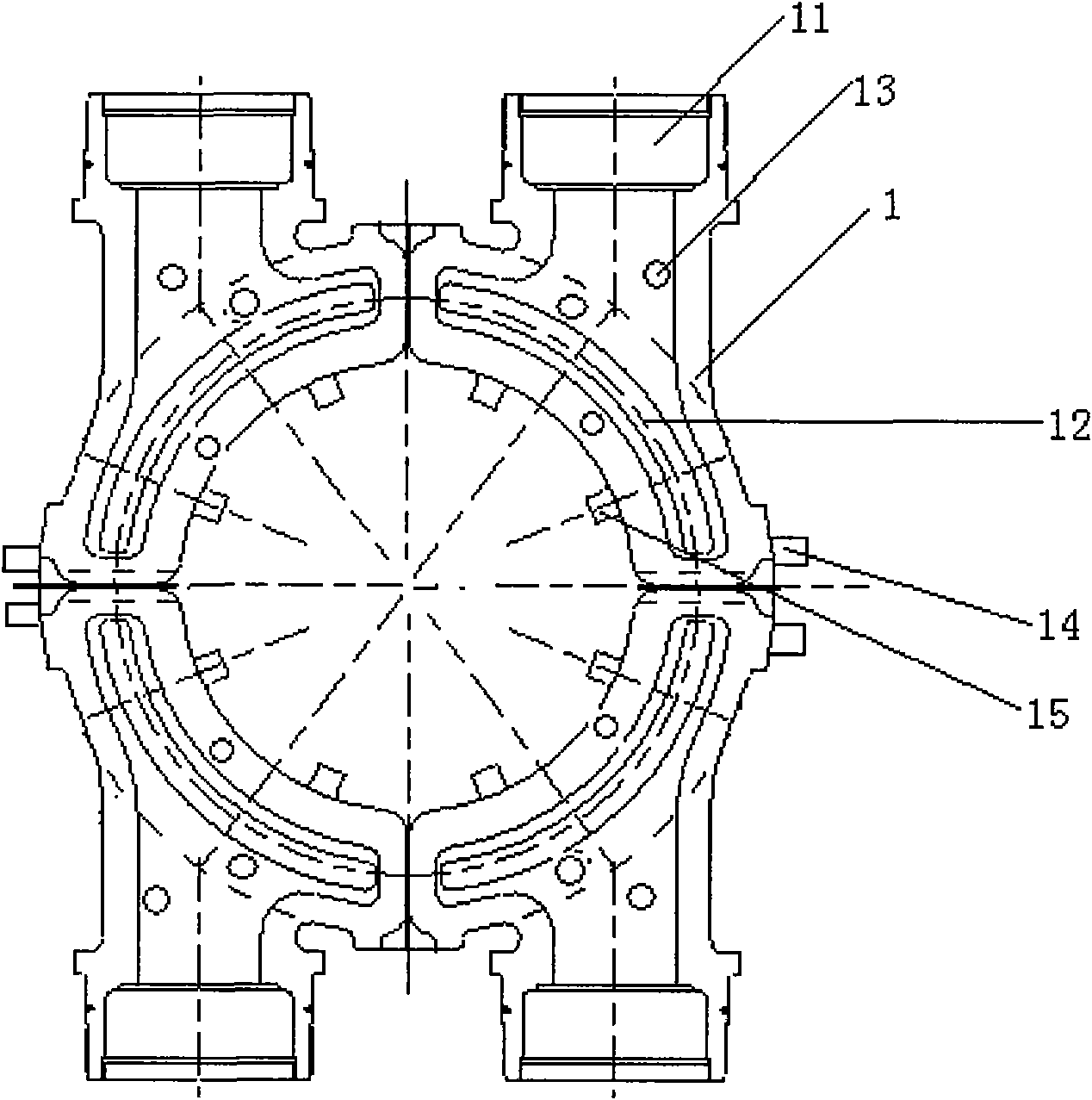 Technology for processing steaming chamber of steam turbine