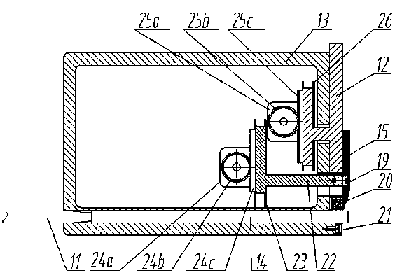 Vacuum glass support pillar layout device