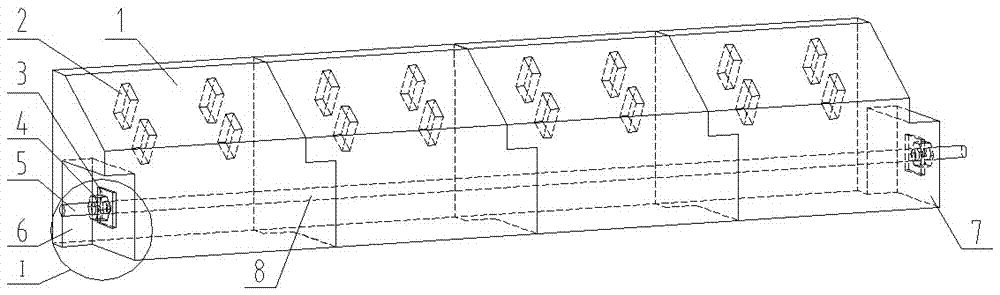 Assembled corrugated slab foundation to prevent local settlement