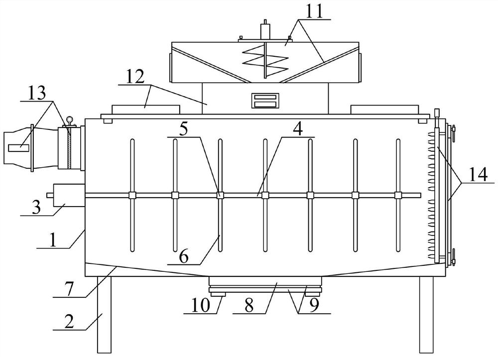 Crop planting organic fertilizer fermentation device with constant temperature function