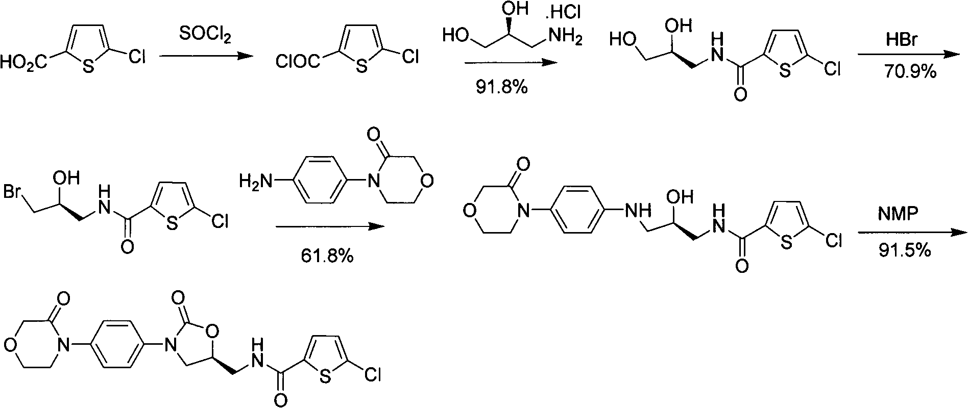 Preparation methods for rivaroxaban and intermediate thereof, and intermediate compounds