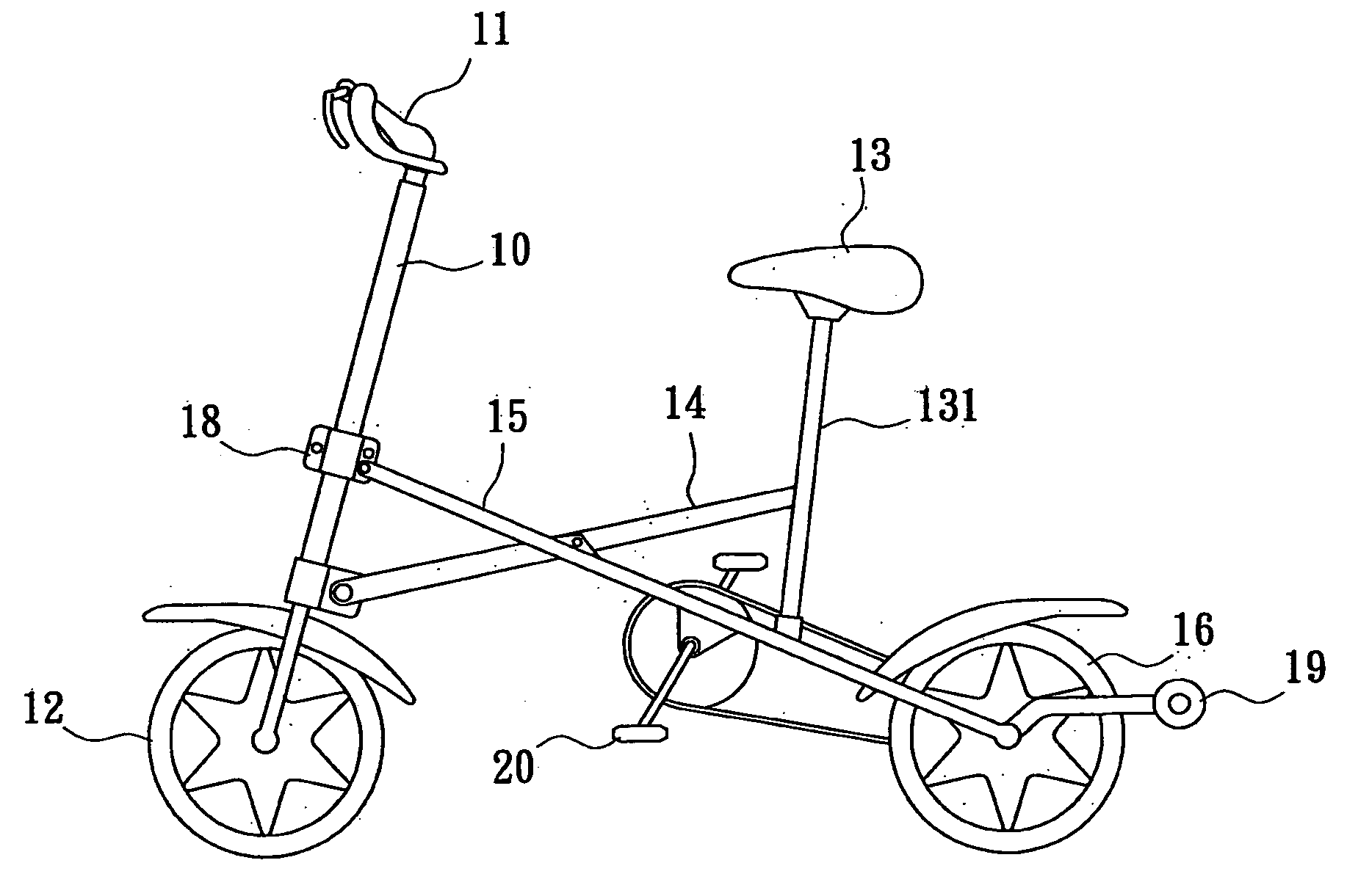 Collapsible bicycle