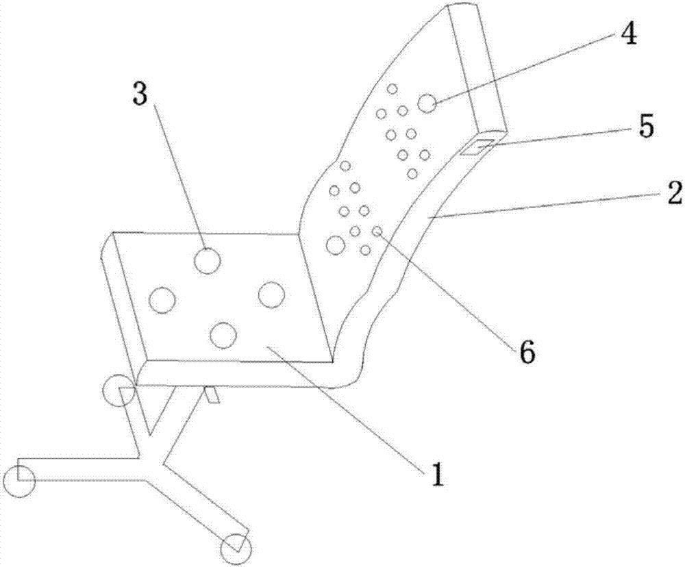 Multifunctional sitting posture correcting chair