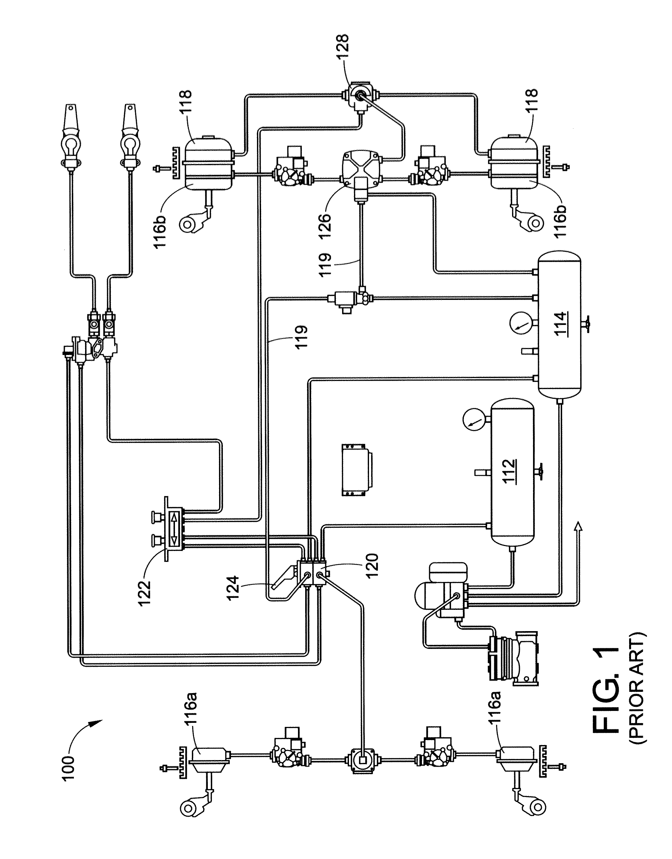 Relay valve control arrangement to provide variable response timing on full applications