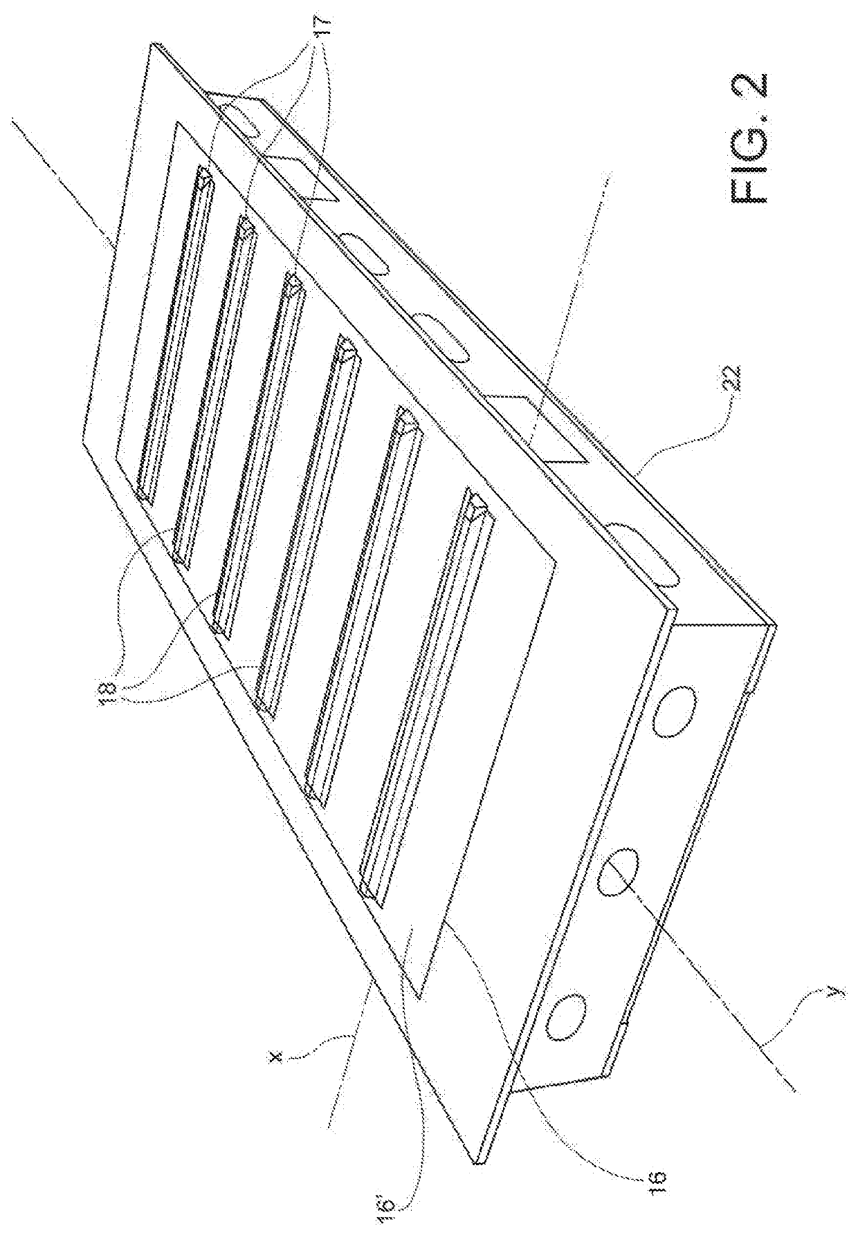 Method for manufacturing a multi-ribbed wing box of composite material with integrated stiffened panels