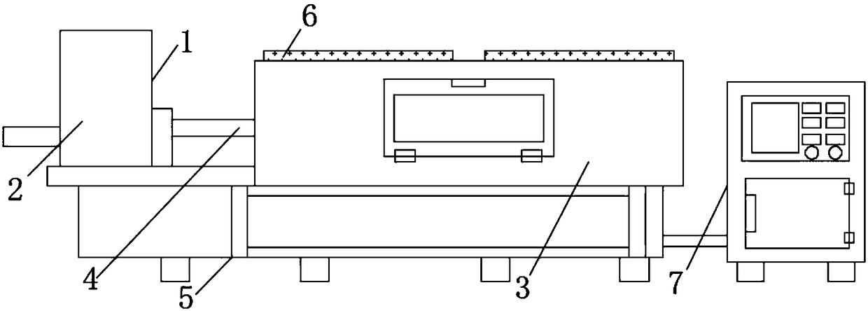 Aluminum alloy casting machine convenient for conveying material